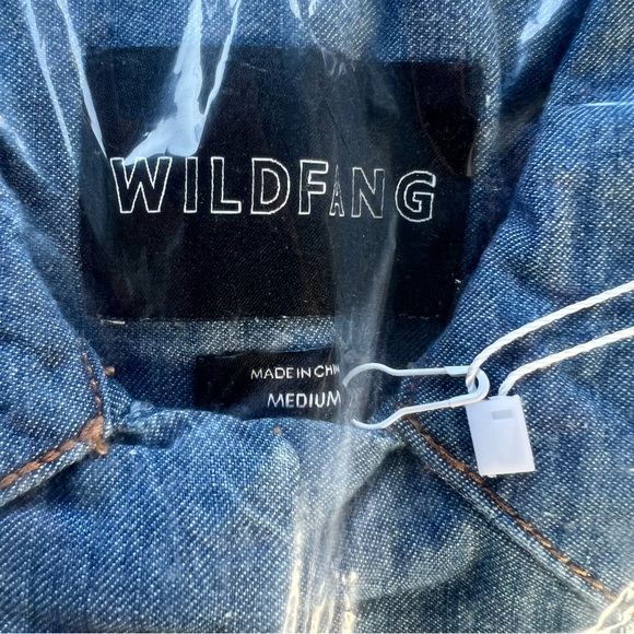 NWT WILDFANG M CHAMBRAY COVERALL - Picture 3 of 5